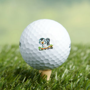 Cute Little Retro Bird Geboren in Birdie Golfers G Golfballen