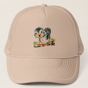 Cute Little Retro Bird Geboren in Birdie Golfers G Trucker Pet