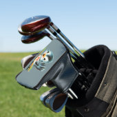 Cute Little Retro Bird Geboren in Birdie Monogramm Golfheadcover (Insitu)