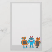 Cute Little Robots Briefpapier (Voorkant)
