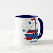 Cute Little Sailboat Mok (Voorkant rechts)