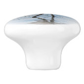 Cute Little Sanderling at the Beach Keramische Knop (Zijkant)