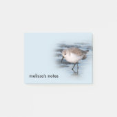 Cute Little Sanderling at the Beach Post-it® Notes (Voorkant)