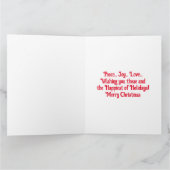 Cute Little Santa Pup Happy Kerstmis Kaart (Binnen)