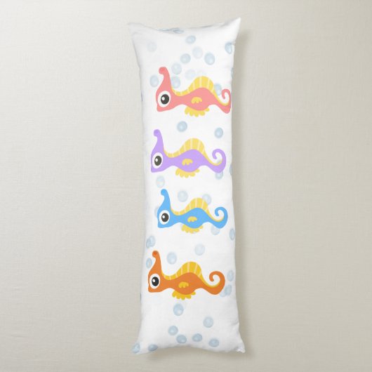 Cute Little Seapaarden Lichaamskussen (Achterkant (Verticaal))