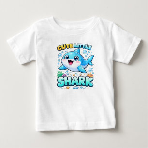Cute Little Shark T-shirt voor Meisjes
