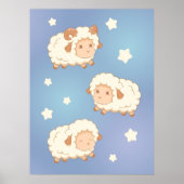 Cute Little Sheep Ram Poster (Voorkant)