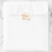 Cute Little Sheep Ronde Sticker (Tas)