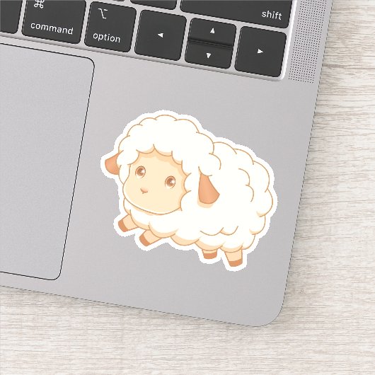 Cute Little Sheep Sticker (Detail)