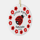 Cute Little Sister Ladybug Ornament (Rechts)