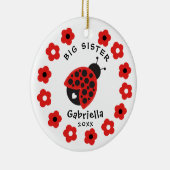 Cute Little Sister Ladybug Ornament (Rechts)