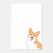Cute Little Smiling Pembroke Welsh Corgi Puppy Post-it® Notes (Voorkant)