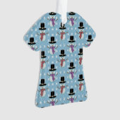 Cute Little Snowmen Pattern Ornament (voorkant)