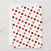 Cute Little Sock Monkey Baby shower Invitation Kaart (Achterkant)