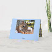 Cute Little Squirrel Kaart (Achterkant)