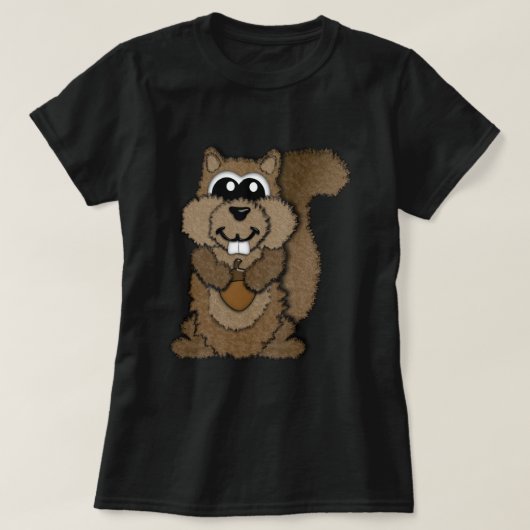 Cute Little Squirrel T-shirt (Design voorkant)