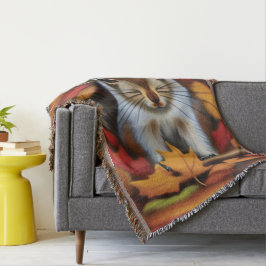 Cute Little Squirrel Throw Blanket Deken