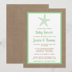 Cute Little Starfish Baby shower   Alle kleuren Kaart