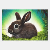 Cute Little Storybook Bunny Inpakpapier Vel (Voorkant 3)