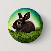 Cute Little Storybook Bunny Ronde Button 5,7 Cm (Voorkant)