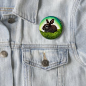 Cute Little Storybook Bunny Ronde Button 5,7 Cm (In situ)