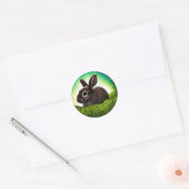 Cute Little Storybook Bunny Ronde Sticker (Envelop)