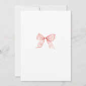 Cute Little Strawberry Bow Baby Girl Table Number (Achterkant)