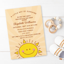 Cute Little Sunshine Gender Neutral Baby shower Kaart