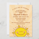 Cute Little Sunshine Gender Neutral Baby shower Kaart (Voorkant)