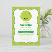 Cute Little Sweetie Limoen Baby shower Kaart (Staand voorkant)