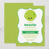 Cute Little Sweetie Limoen Baby shower Kaart (Voorkant / Achterkant)