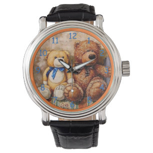 Cute Little Teddy Bears Horloge
