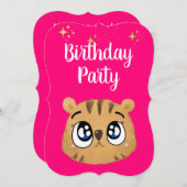 cute little tiger kaart (Voorkant / Achterkant)