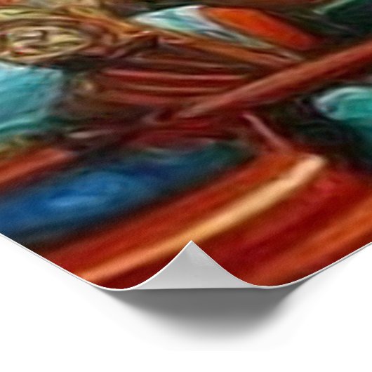 Cute Little Tourist town Modern harbour fantasy Poster (Hoek)