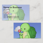 Cute Little Turtle Visitekaartje (Voorkant / Achterkant)