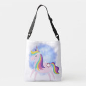Cute little unicorn  crossbody tas (Achterkant)