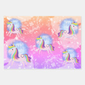 Cute little unicorn  inpakpapier vel (Voorkant 3)