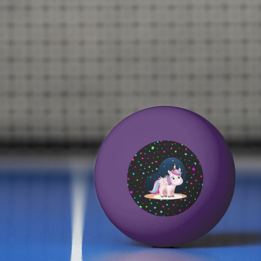 Cute Little Unicorn Pingpongbal (Net)