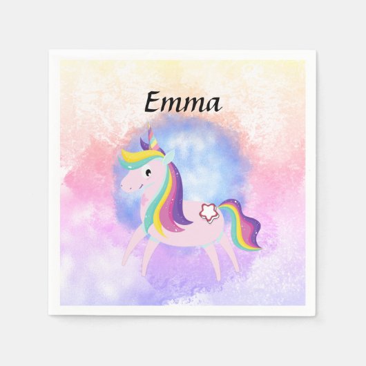 Cute little unicorn  servet (Voorkant)