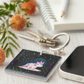 Cute Little Unicorn Sleutelhanger (Voorkant Rechts)