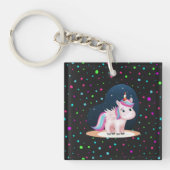 Cute Little Unicorn Sleutelhanger (Voorkant)