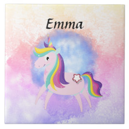 Cute little unicorn  tegeltje