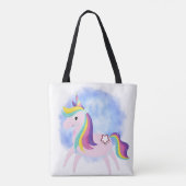 Cute little unicorn  tote bag (Achterkant)
