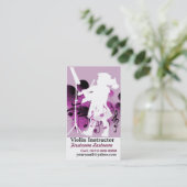 Cute Little Violinist Visitekaartje (Staand voorkant)