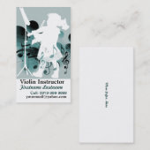 Cute Little Violinist Visitekaartje (Voorkant / Achterkant)