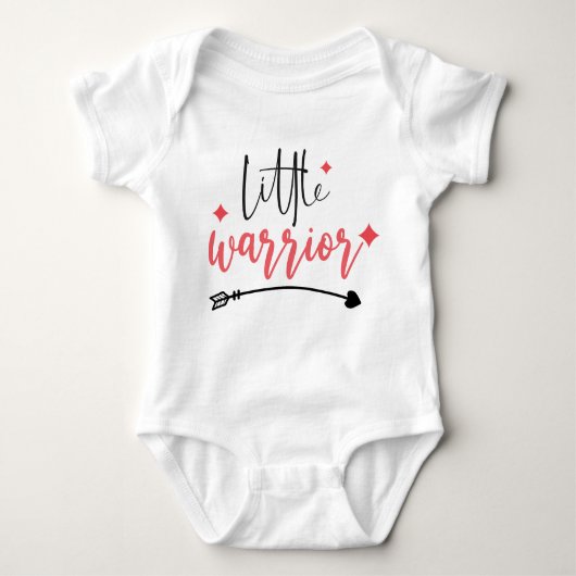 Cute little Warrior baby unisex Romper (Voorkant)