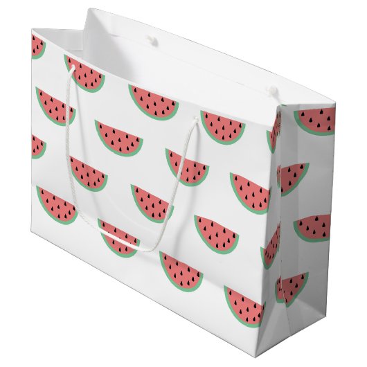 Cute Little Watermelon Pattern Groot Cadeauzakje (Voorkant Gekanteld)