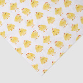 Cute Little Waterverf Chickens Patroon Tissuepapier (Detail)