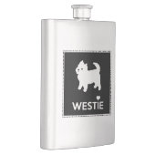 Cute Little Westie - West Highland Terrier Flacon (Rechts)
