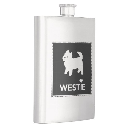 Cute Little Westie - West Highland Terrier Flacon (Rechts)